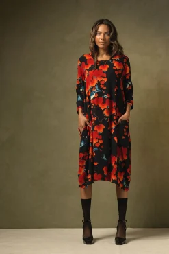 One Hundred Stars Acer Black Asymmetric Dress|Women Dresses