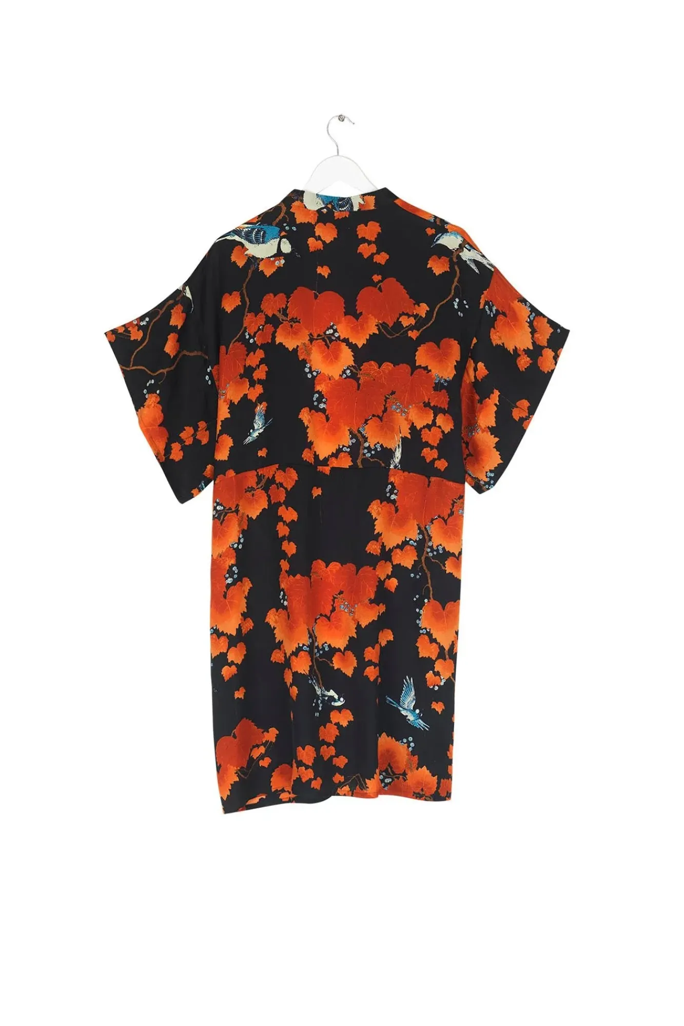 One Hundred Stars Acer Black Midi Kimono|Women Midi Kimonos