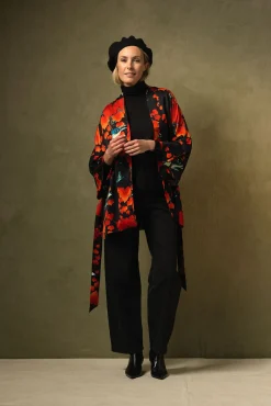 One Hundred Stars Acer Black Wrap Jacket|Women Wrap Jackets