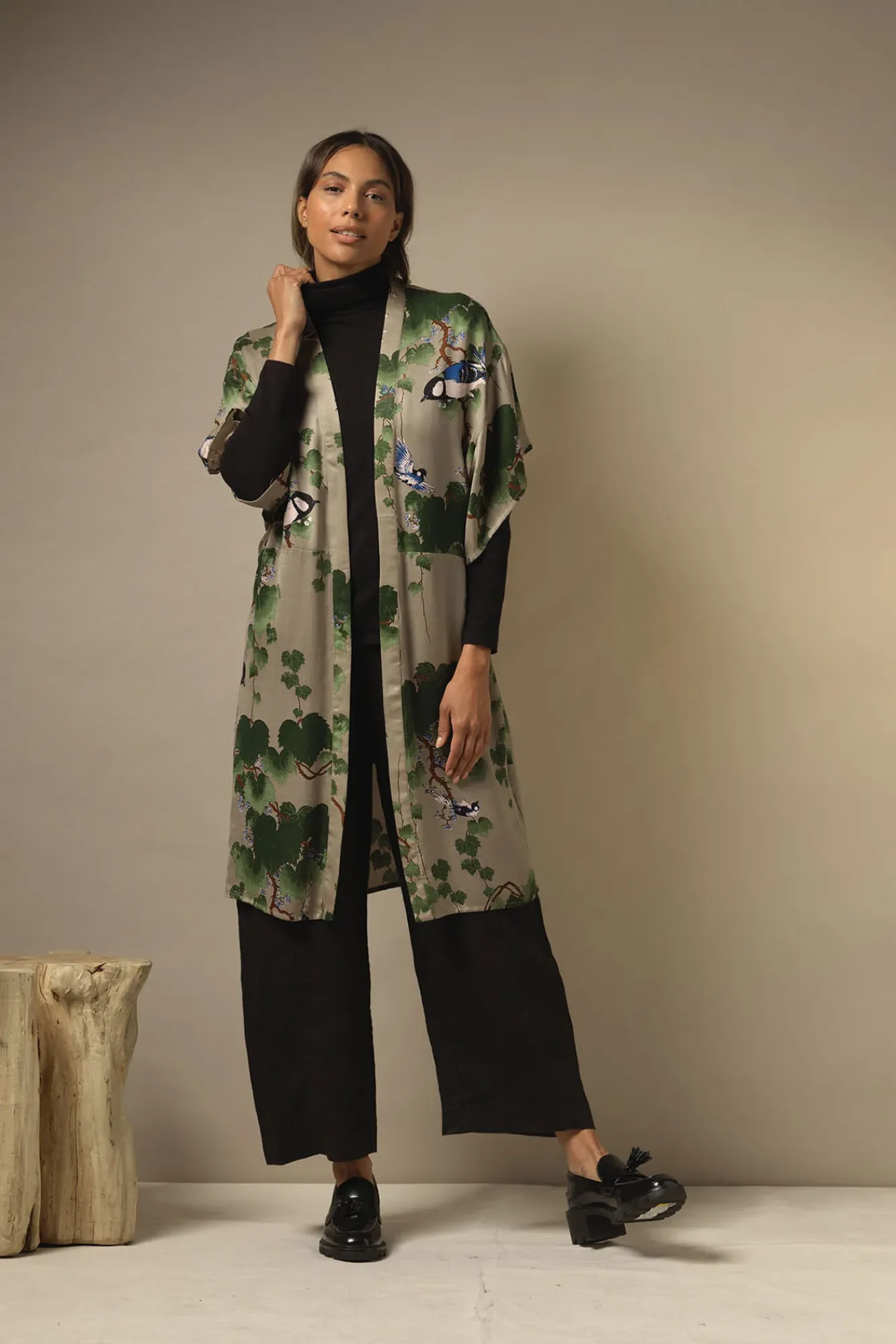 One Hundred Stars Acer Stone Midi Kimono|Women Midi Kimonos