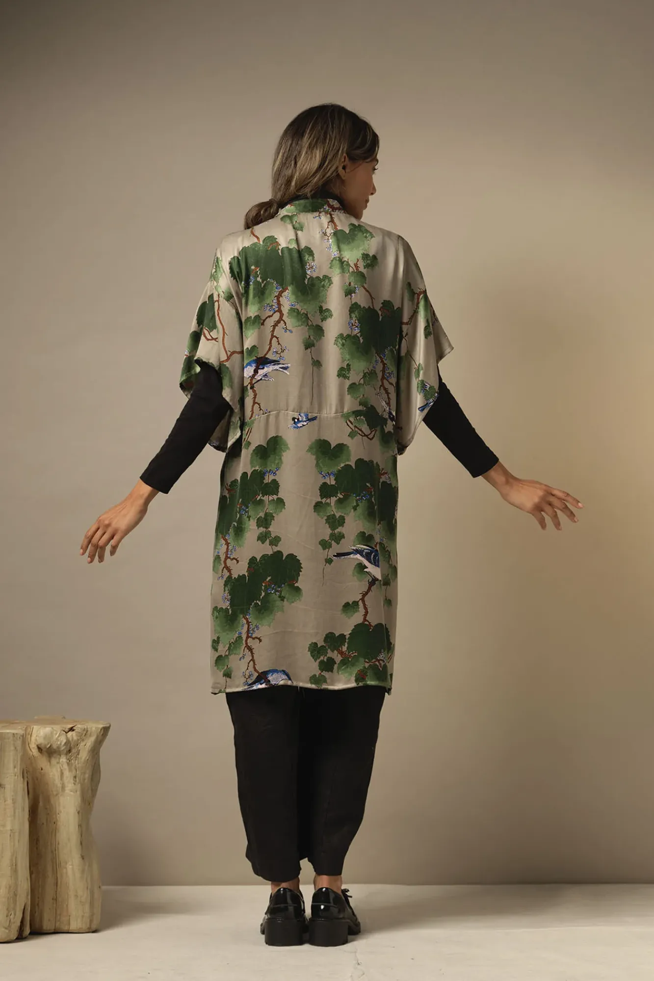 One Hundred Stars Acer Stone Midi Kimono|Women Midi Kimonos