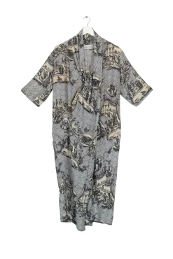 One Hundred Stars Ancient Columns Charcoal Rachel Dress|Women Dresses