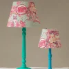 One Hundred Stars Ancient Columns Pink 12" Tapered Lampshade| Lighting