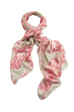 One Hundred Stars Ancient Columns Pink Scarf| Scarves