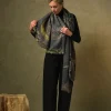 One Hundred Stars Bird Ink Wool Scarf| Scarves