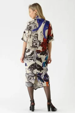 One Hundred Stars Butterflies Cobalt Rachel Dress|Women Dresses