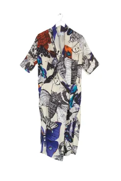 One Hundred Stars Butterflies Cobalt Rachel Dress|Women Dresses