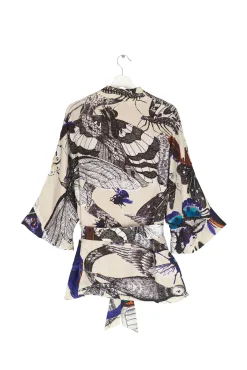 One Hundred Stars Butterflies Cobalt Wrap Jacket|Women Wrap Jackets