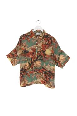 One Hundred Stars Country Toile Berry Pippa Top|Women Tops