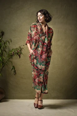 One Hundred Stars Country Toile Berry Rachel Dress|Women Dresses