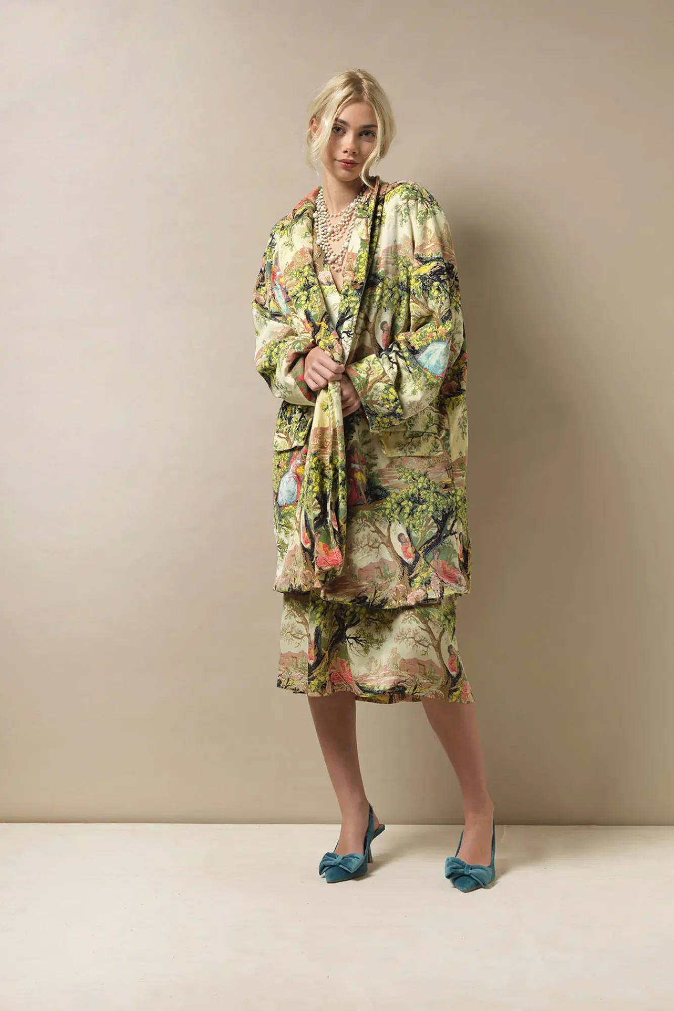 One Hundred Stars Country Toile Velvet Boyfriend Jacket|Women Velvet Coats