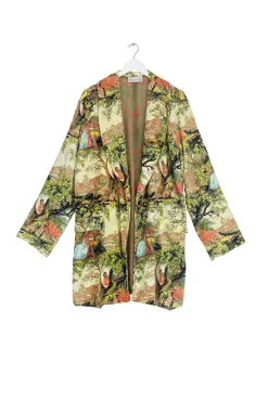 One Hundred Stars Country Toile Velvet Boyfriend Jacket|Women Velvet Coats