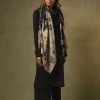 One Hundred Stars Daisy Black Wool Scarf| Scarves