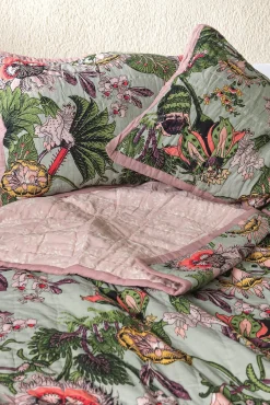 One Hundred Stars Eccentric Blooms Putty Bedspread| Bedspreads & Pillow Shams