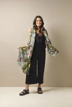 One Hundred Stars Eccentric Blooms Putty Scarf| Scarves