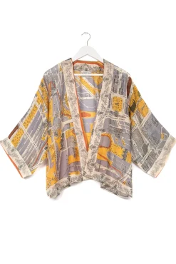 One Hundred Stars Edinburgh & Leith Map Kimono|Women Short Kimonos