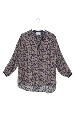 One Hundred Stars Floral Paisley Blue Darcy Shirt|Women Tops