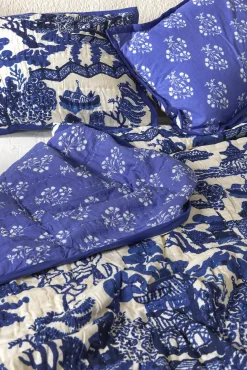 One Hundred Stars Giant Willow Blue Bedspread| Bedspreads & Pillow Shams