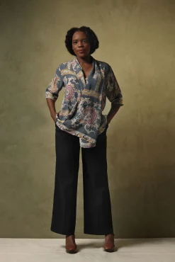 One Hundred Stars Handkerchief Grey Rachel Top|Women Tops