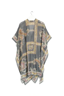 One Hundred Stars Handkerchief Grey Throwover|Women Throwovers