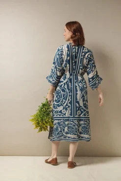 One Hundred Stars Jaipur Blue Abbi Dress|Women Dresses