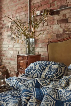 One Hundred Stars Jaipur Blue Bedspread| Bedspreads & Pillow Shams