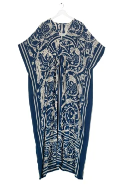 One Hundred Stars Jaipur Blue Margeux Kaftan|Women Kaftans