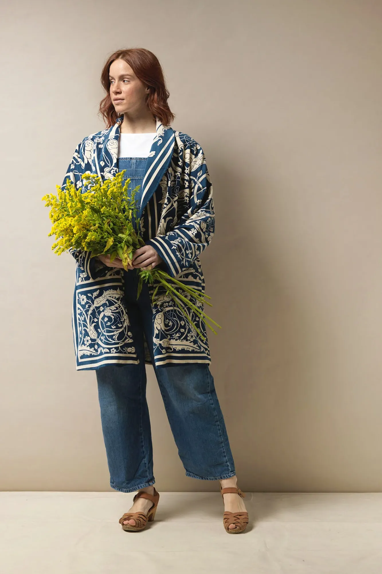 One Hundred Stars Jaipur Blue Velvet Boyfriend Jacket|Women Velvet Coats