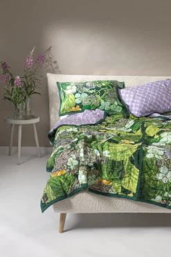 One Hundred Stars Kew Hydrangea Lime Bedspread| Bedspreads & Pillow Shams