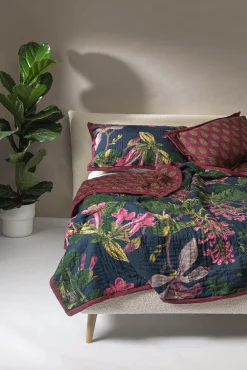 One Hundred Stars Kew Magnolia Blue Pillow Shams| Cushions