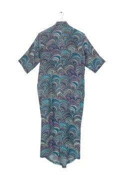 One Hundred Stars Marbled Blue Rachel Dress|Women Dresses