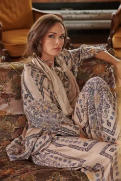 One Hundred Stars Mehndi Blue Darcy Shirt|Women Tops