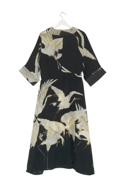 One Hundred Stars Stork Black Abbi Dress|Women Dresses