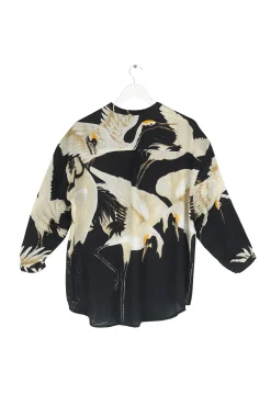 One Hundred Stars Stork Black Darcy Shirt|Women Tops