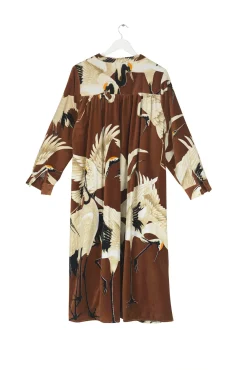 One Hundred Stars Stork Cigar Velvet Duster Coat|Women Velvet Coats