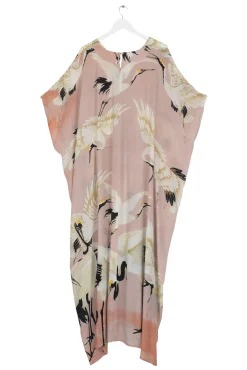 One Hundred Stars Stork Pink Margeux Kaftan|Women Dresses