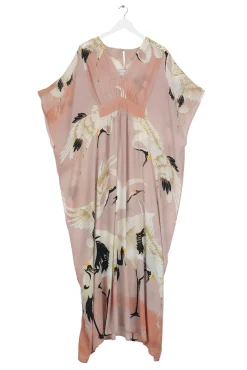 One Hundred Stars Stork Pink Margeux Kaftan|Women Kaftans
