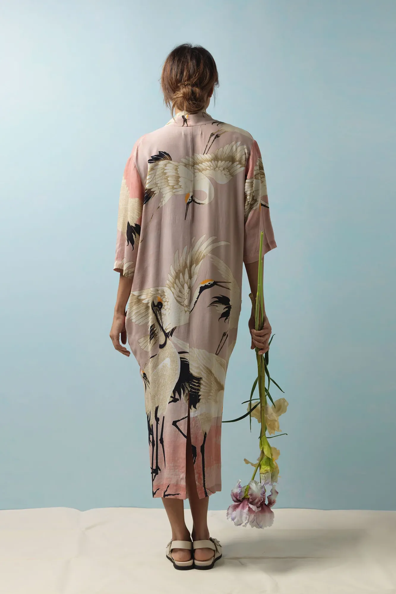 One Hundred Stars Stork Plaster Pink Rachel Dress|Women Dresses