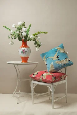 One Hundred Stars Stork Sky Square Velvet Cushion| Cushions