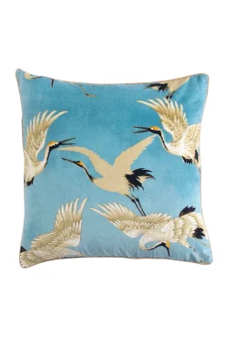 One Hundred Stars Stork Sky Square Velvet Cushion| Cushions