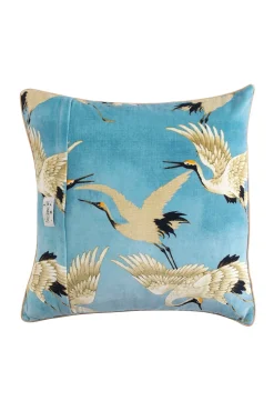 One Hundred Stars Stork Sky Square Velvet Cushion| Cushions