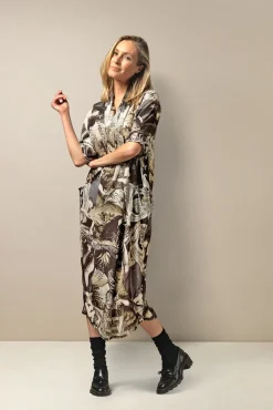 One Hundred Stars Sunburst Grey Rachel Dress|Women Dresses