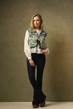 One Hundred Stars Tapestry Sea Gilet|Women Gilets