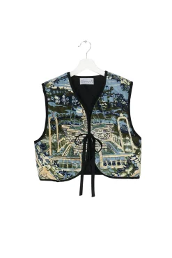 One Hundred Stars Tapestry Sea Gilet|Women Gilets